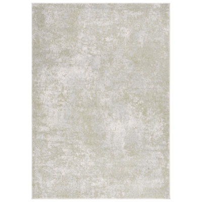 Lorenco Machine Made Power Loom Polypropylene Area Rug in Ivory/Sage
