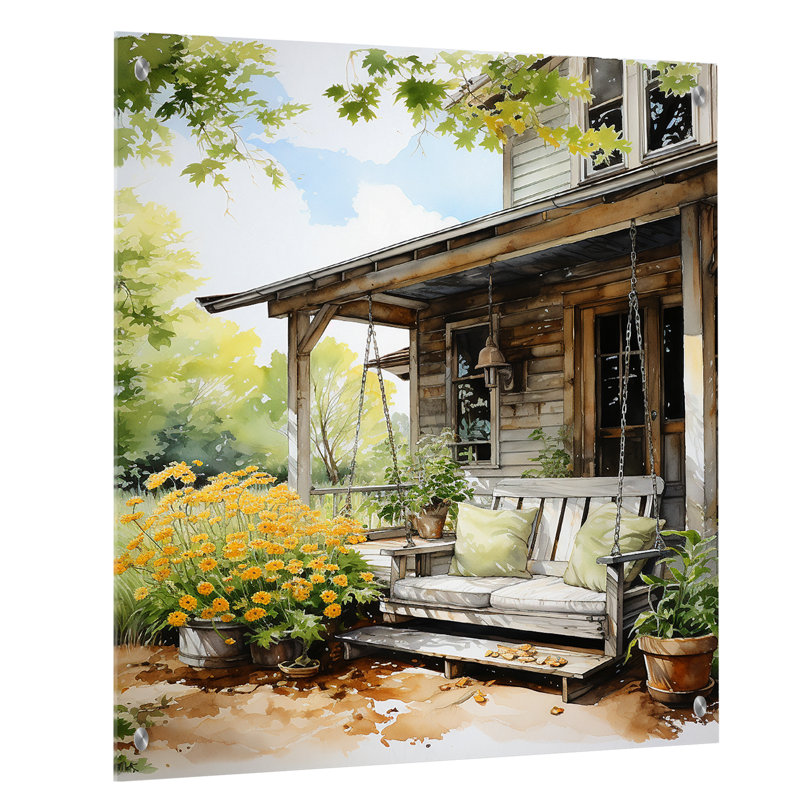 Farmhouse Gentle Breeze I - décoration murale en acrylique Farm, H 32 po x l 16 po