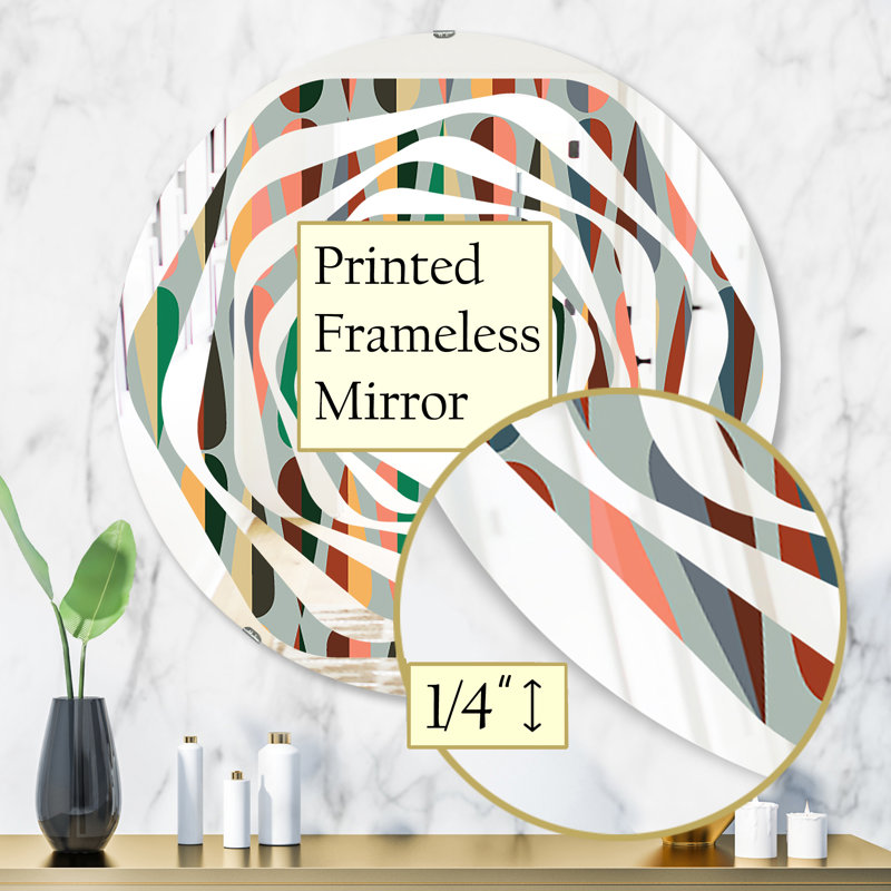 Miroir mural Whirl, 31,5 po x 31,5 po