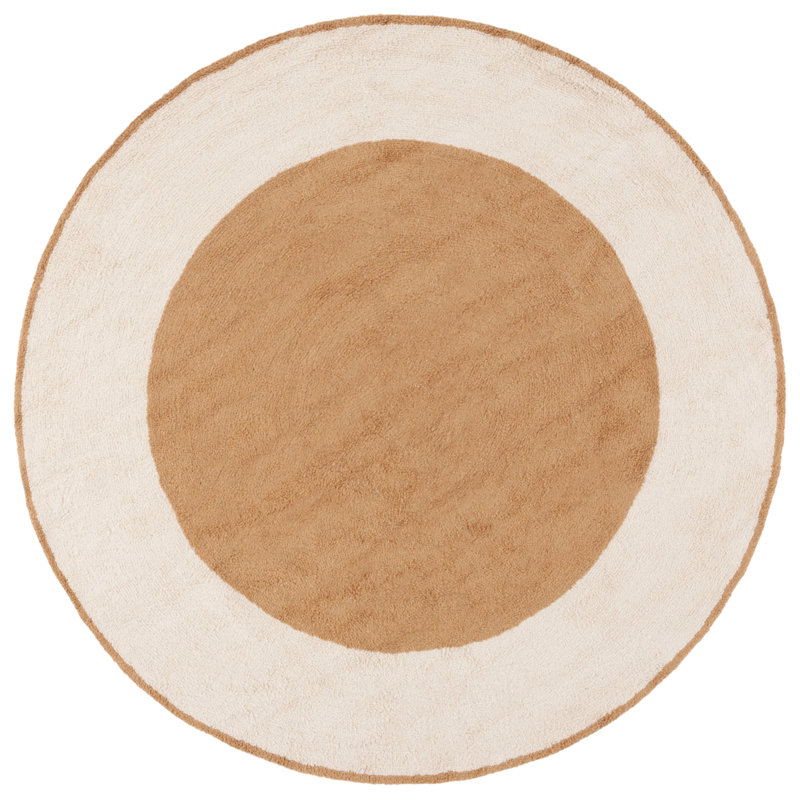 Sigita Handtufted Recycled Cotton Machine Washable Rug, Round 6'