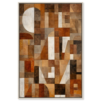 «Desert Modernism I», reproduction d'art sur toile encadrée par Art Remedy, cadre argenté, 16 x 24