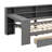 Wood Full Size Platform Bed With Storage Units, Drawers, Charging Port, LED Light, Desk-1905274587