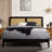 Oliver Wooden Platform Bed-294760217
