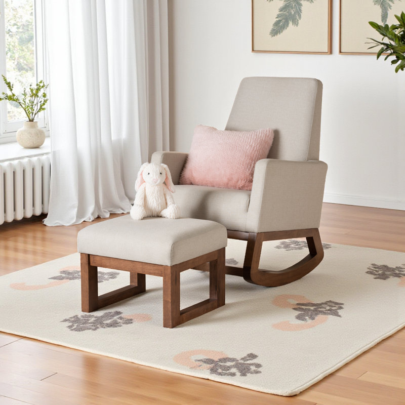 Chaise berçante Arrihanna, Beige