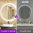 Round Framed Dimmable LED Anti-Fog With 3 Color Adjustment Bathroom Mirror Front&Backlit Vanity Mirror with Tempered Glass-105502955-105502963