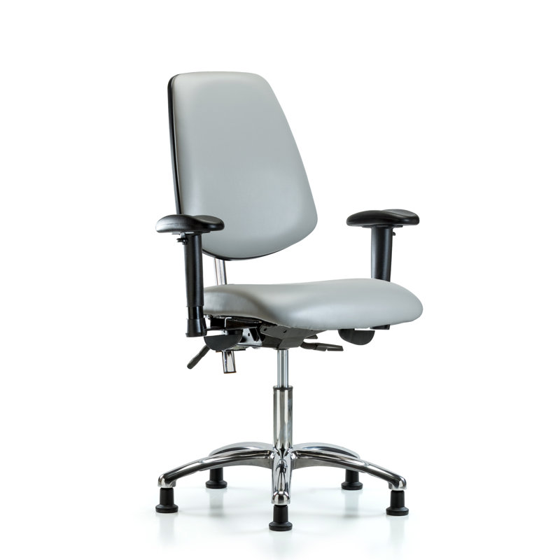 Chaise de travail ergonomique Amelie, Colombe, Patins, Non inclus