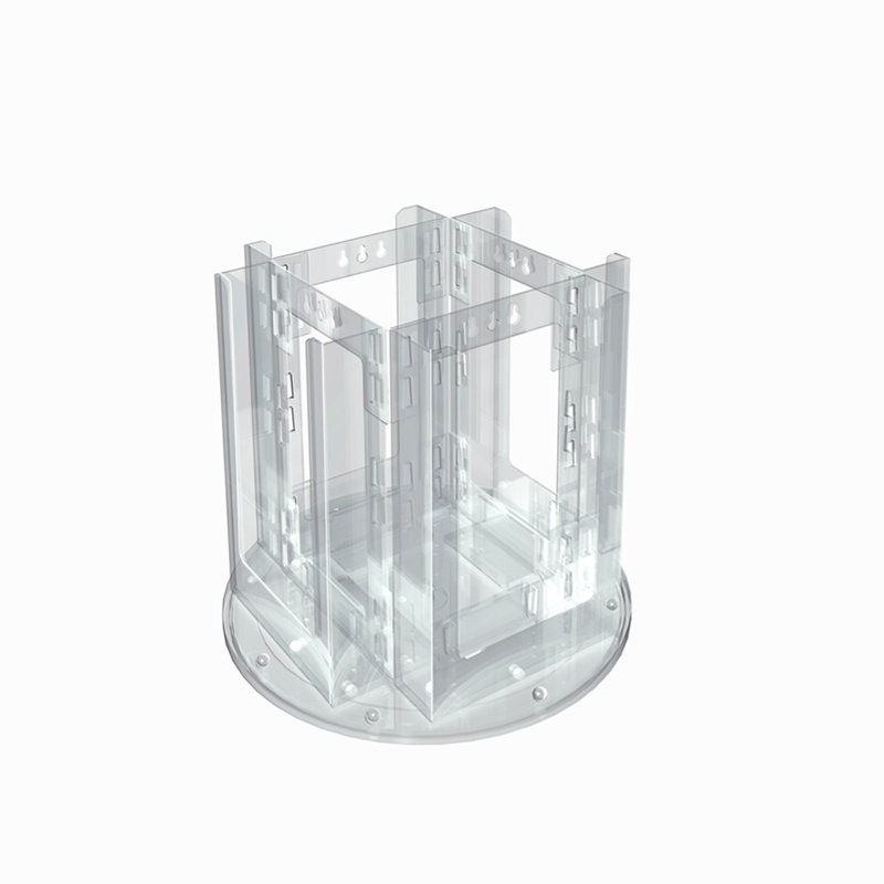 Clear Plastic Freestanding Revolving Brochure Holder