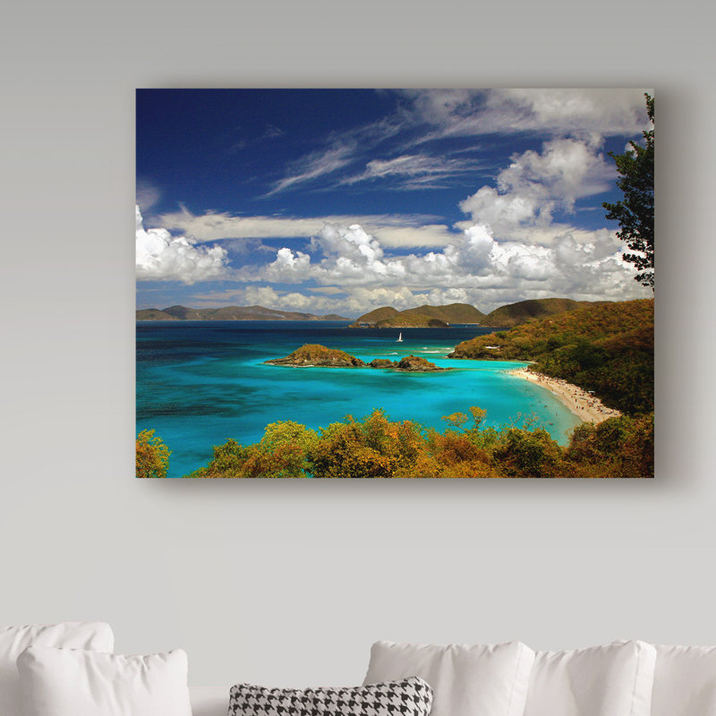«Trunk Bay» par Garv, reproduction de photo sur toile tendue, H 35 po x l 47 po x P 2 po