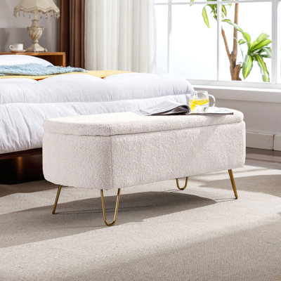 Banc repose-pieds polyvalent avec rangement et design élégant pour la maison
