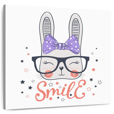 Happy Hipster Bunny
