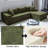 Koli Boneless 4 - Pieces U-shaped Compression Chenille Sectional Sofa, Green, Left Facing-512480919