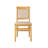 WCC-OAK-03– Waco Dining Chairs with PU Leather Seat, 3-X Back Design, Set of 2, Oak Wood Finish-940610549