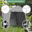 Remise de rangement portative pour l'extérieur, structure en acier robuste avec portes à enroulement et ventilation, 6 x 8 pi, garage et jardin pour motos, VTT et outils, gris-123191112-123191114
