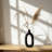 Ceramic Textured Cutout Vase, Oval-1746432321