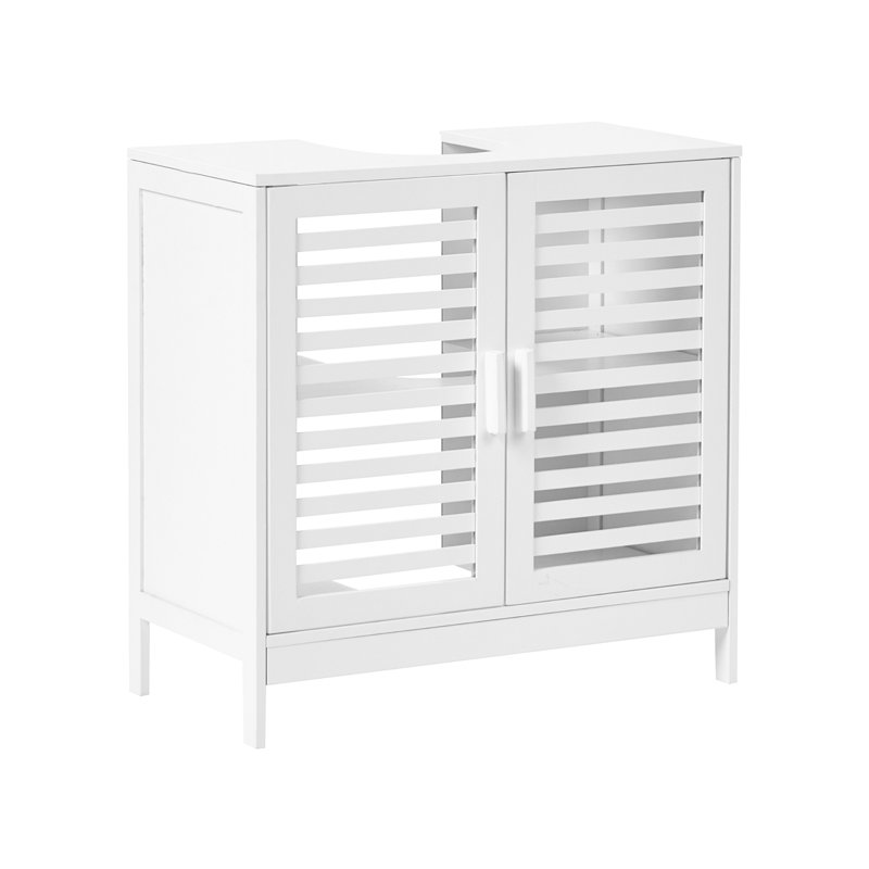 60cm Bathroom Vanity Base Only, White