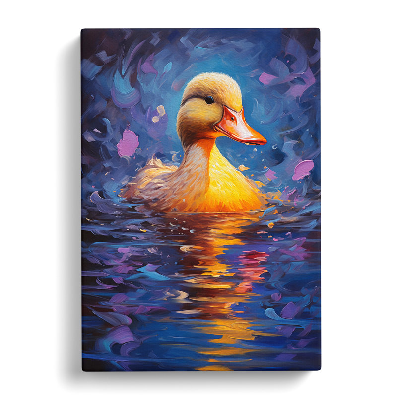 Duck Impressionism - Wrapped Canvas, 50cm H x 35cm W x 3cm D