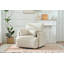 Fauteuil d'appoint Mid-Century à assise large et profonde avec repose-pieds Srotage-1301000703