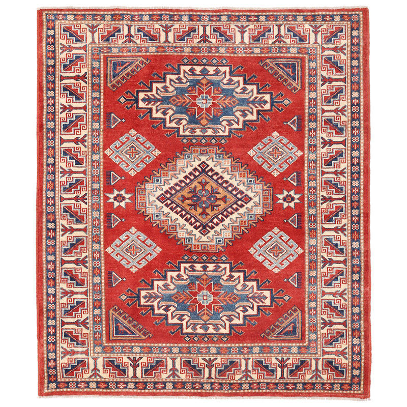 Kazak Wool Oriental Indoor Rug