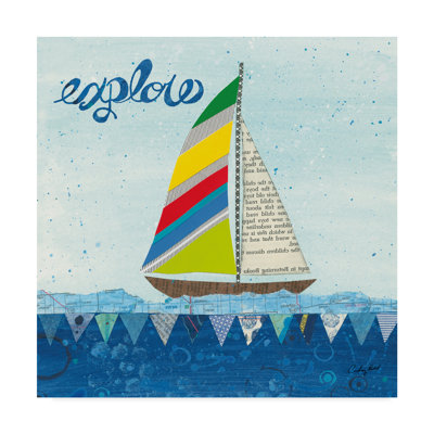« arc-en-ciel spinnakers iv », art sur toile