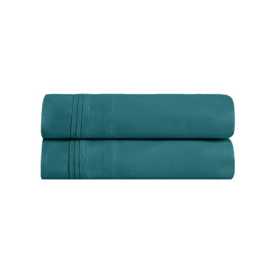 Aldin 650 Thread Count Certified Certified Egyptian Cotton Solid Color Pillowcase Set