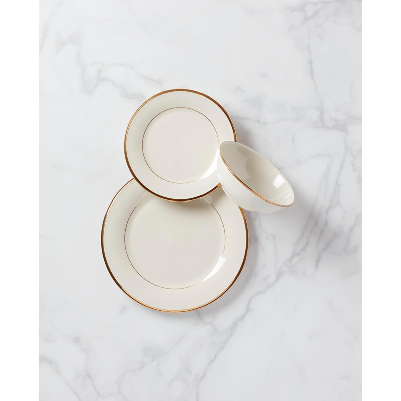 Lenox Garden Grove Bone China 3 Piece Place Setting, Service for 1