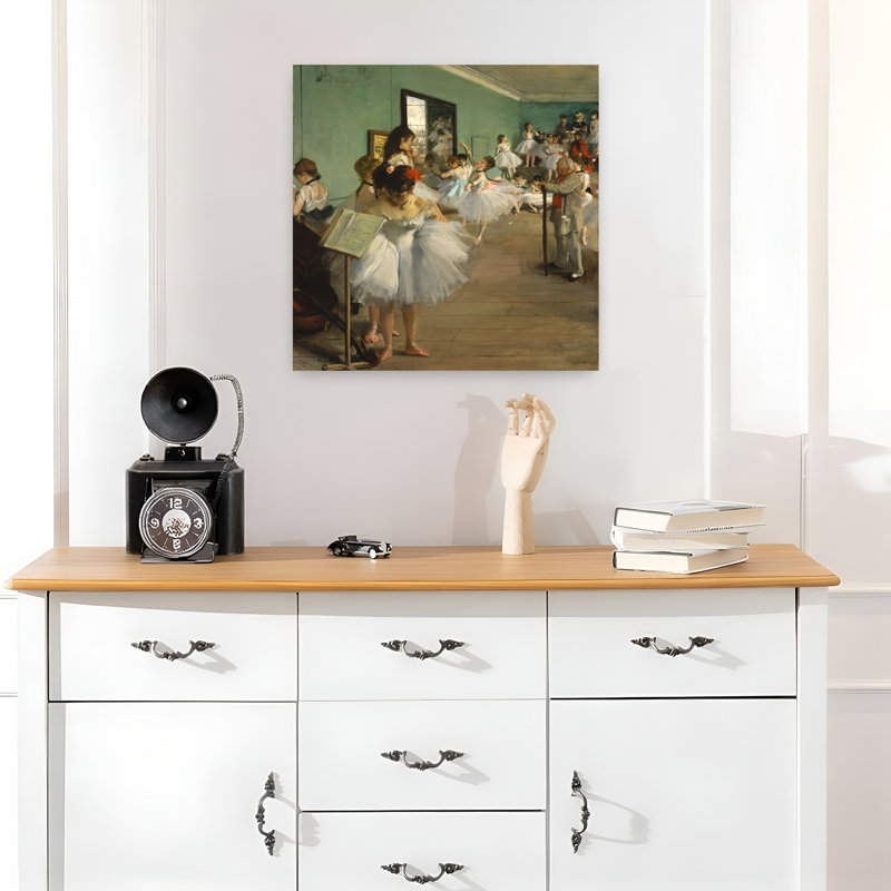La classe de danse, 1873-1874, estampe d'art mural contemporain abstrait impressionniste, H 18 po x l 18 po