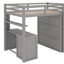 Lit mezzanine double avec tiroirs, bureau et garde-robe-1763245006