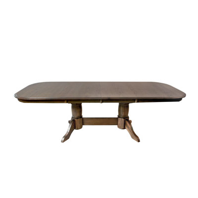 Table de salle à manger extensible Colonial Oak 42 x 42-96 po, châtaignier vieilli