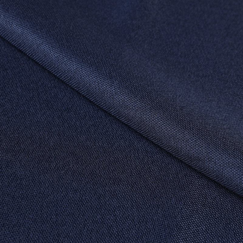 Navy Blue Linen-Inspired Blackout Window Panel Set, 42" x 96"
