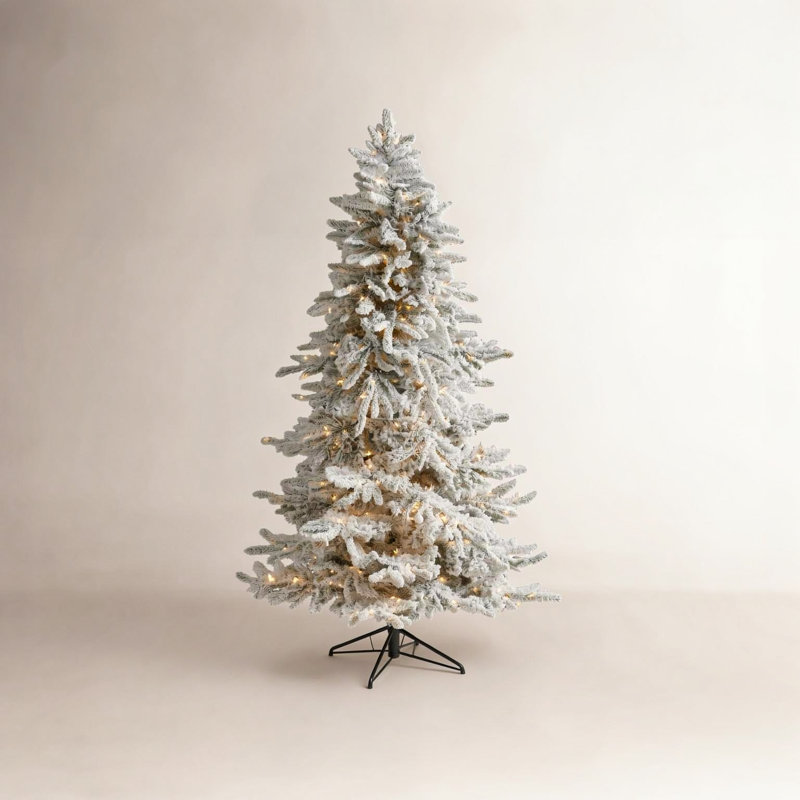 Lighted Artificial Christmas Tree, 6.5' H