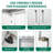 Metal Storage Cabinet with Doors and 3 Adjustable Shelves