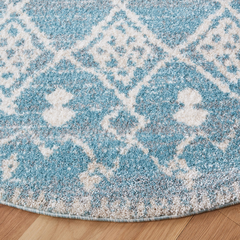 Emberly Performance Southwestern Rug, Round 6'7"