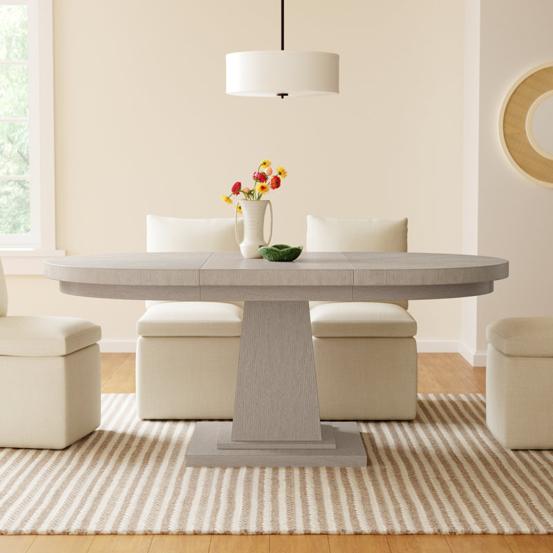 Nadine Oak Round Dining Table