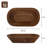 10 Pack Rustic Wooden Dough Bowls