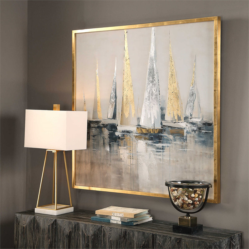 Sunrise Sails - Picture Frame Painting Print on Canvas