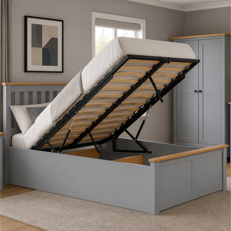 Ottoman Bed, STONE GREY