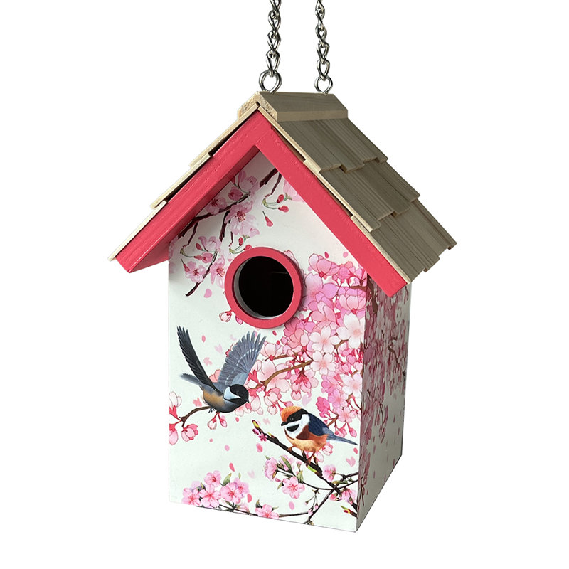 Maison d'oiseaux H 9,5 po x l 6,75 po x P 5,5 po