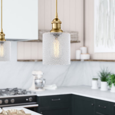 Luminaire suspendu cylindrique à 1 lumière Leilani