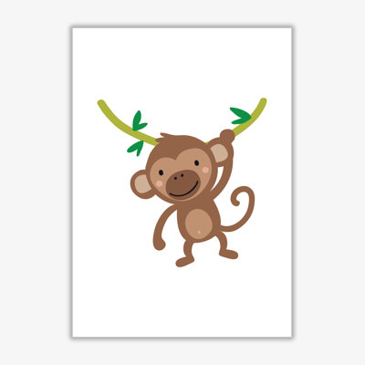 Children's Animals, Monkey - Print