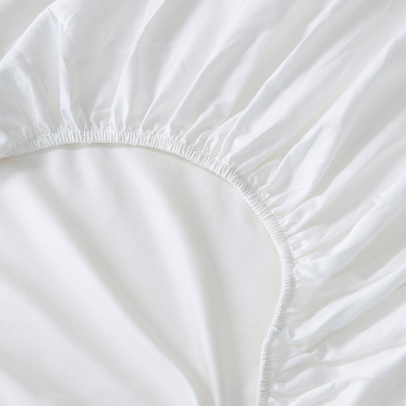 400 Thread Count 100% Cotton Sateen Sheet Set, White, California King Sheet Set + 3 Additional Pieces