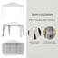 Auvent avec moustiquaire 10 pi x 10 pi Outsunny-119212986