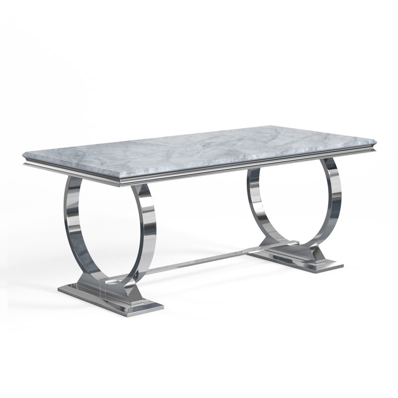 Table de salle à manger rectangulaire L 71,6 po x l 35 po Kamarrah