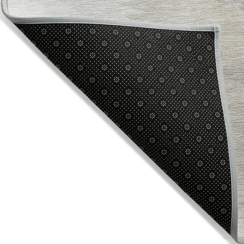 Tapis intérieur lavable abstrait ivoire 8 pi x 10 pi