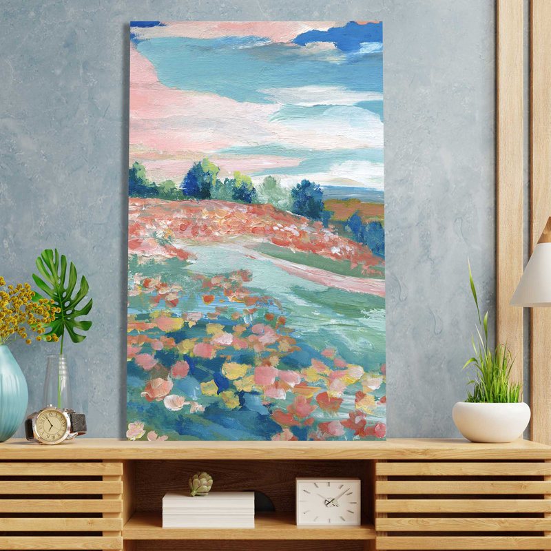 Vue pastorale par Nan - Peinture, H 30 po x l 18 po