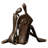 Akylbek Couple Embracing Bronze Sculpture
