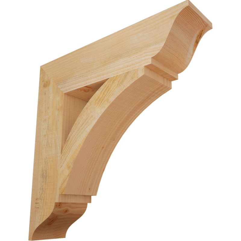 Thorton Traditional Bracket, Douglas Fir (Rough), 26"H x 6"W x 26"D