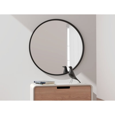 Miroir d’appoint rond en métal Aygun