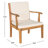 Cogan Acacia 4 - Person Patio Conversation Set with Cushions-113669045