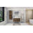 Carnetta Single Bathroom Vanity with Wood, Acrylic Top-1416163446
