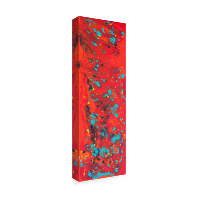 Jurica Tropical Haze Red Blue by Hilary Winfield - Print on Canvas